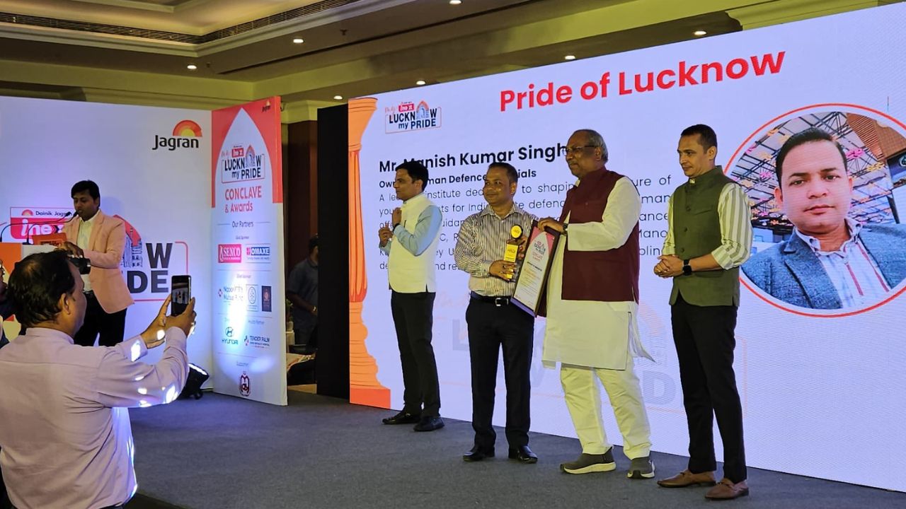 Awarded by Sanjay Nishad Ji Our Cabinet Minister